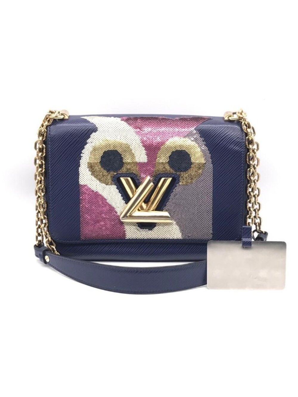 Louis Vuitton Epi Twist MM Iris Sequin Shoulder Bag Price Negotiation Welcome